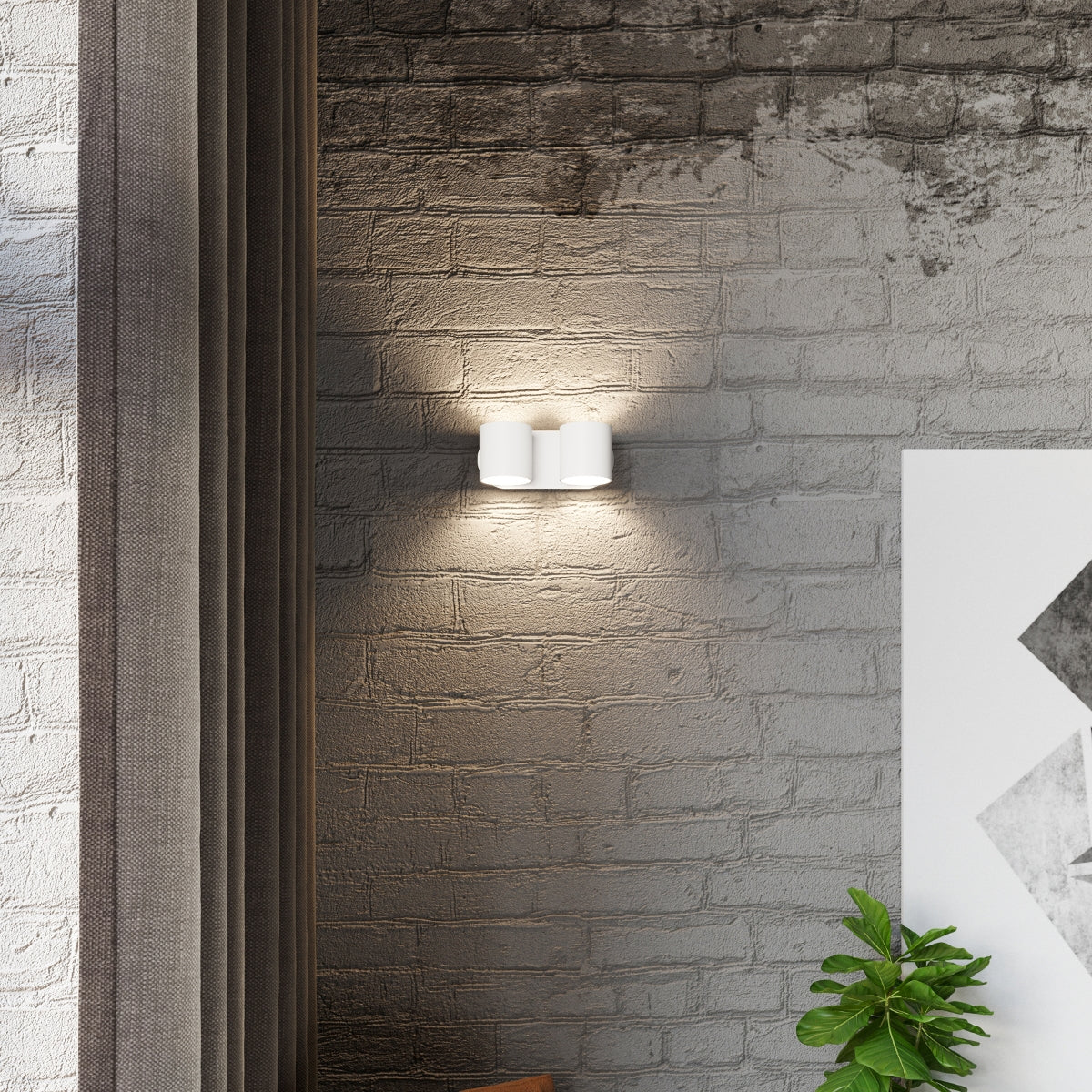 Wandleuchte ORBIS 2 weiß Sollux Lighting