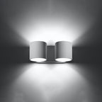 Wandleuchte ORBIS 2 weiß Sollux Lighting