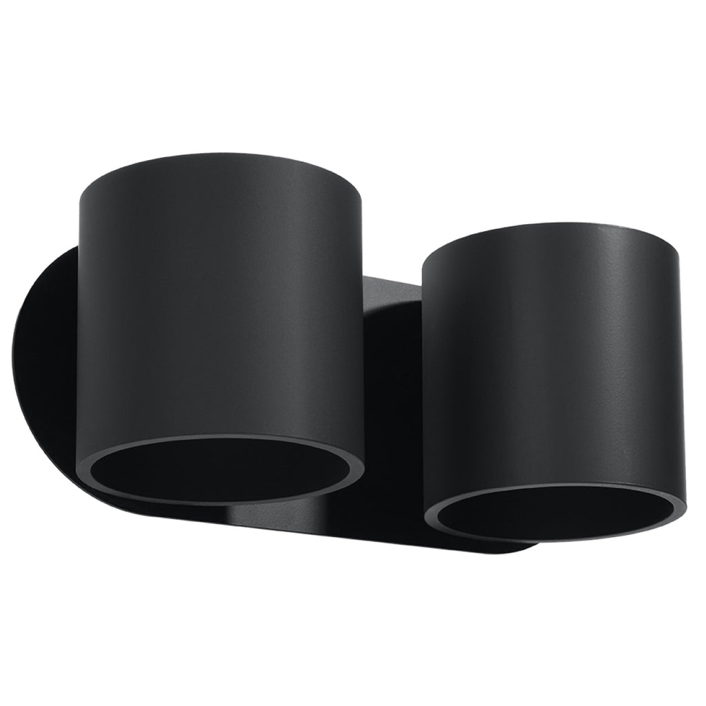 Wandleuchte ORBIS 2 schwarz Sollux Lighting