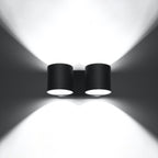 Wandleuchte ORBIS 2 schwarz Sollux Lighting