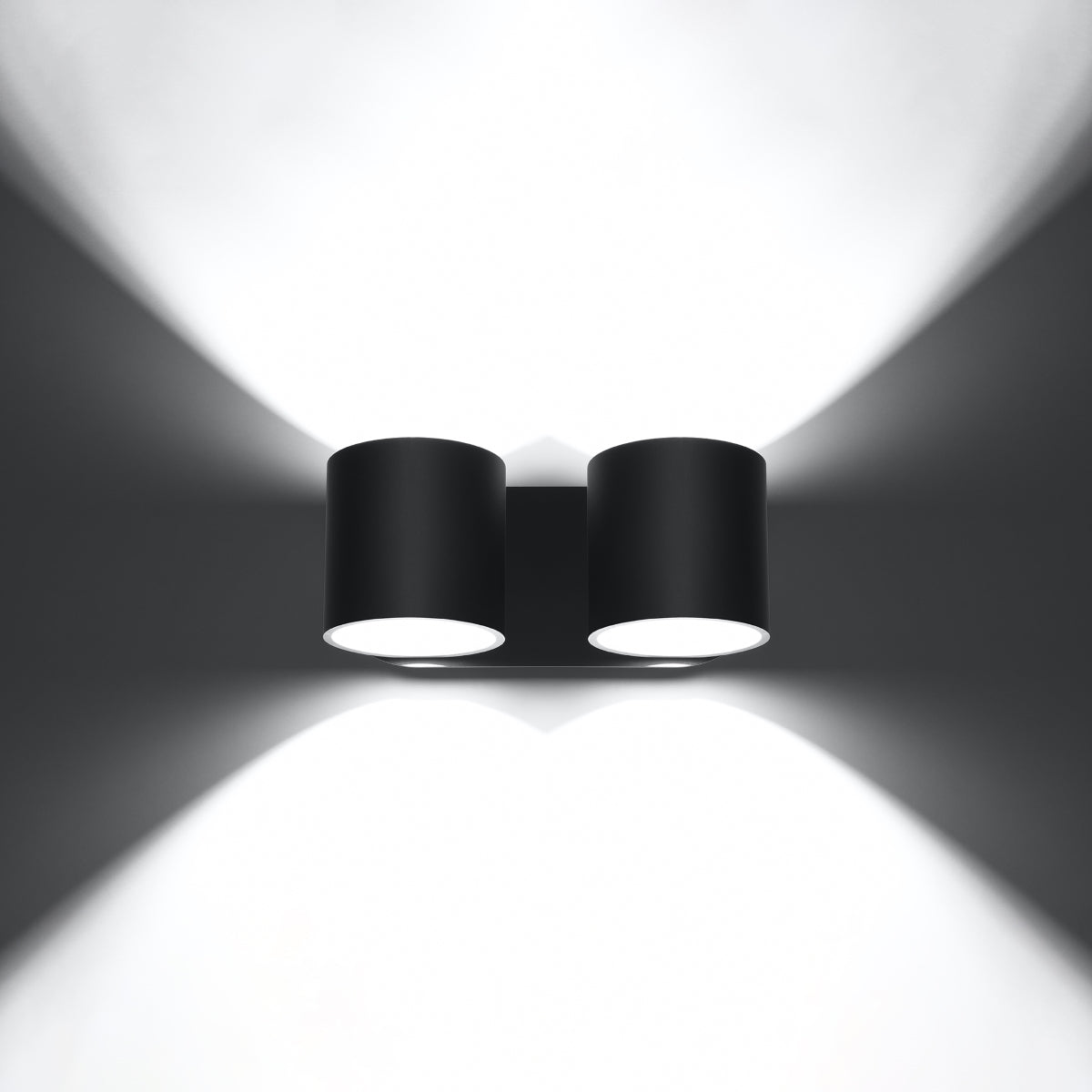 Wandleuchte ORBIS 2 schwarz Sollux Lighting