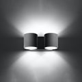 Wandleuchte ORBIS 2 grau Sollux Lighting