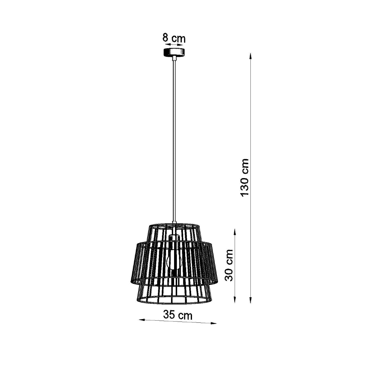 Pendelleuchte GATE weiß Sollux Lighting
