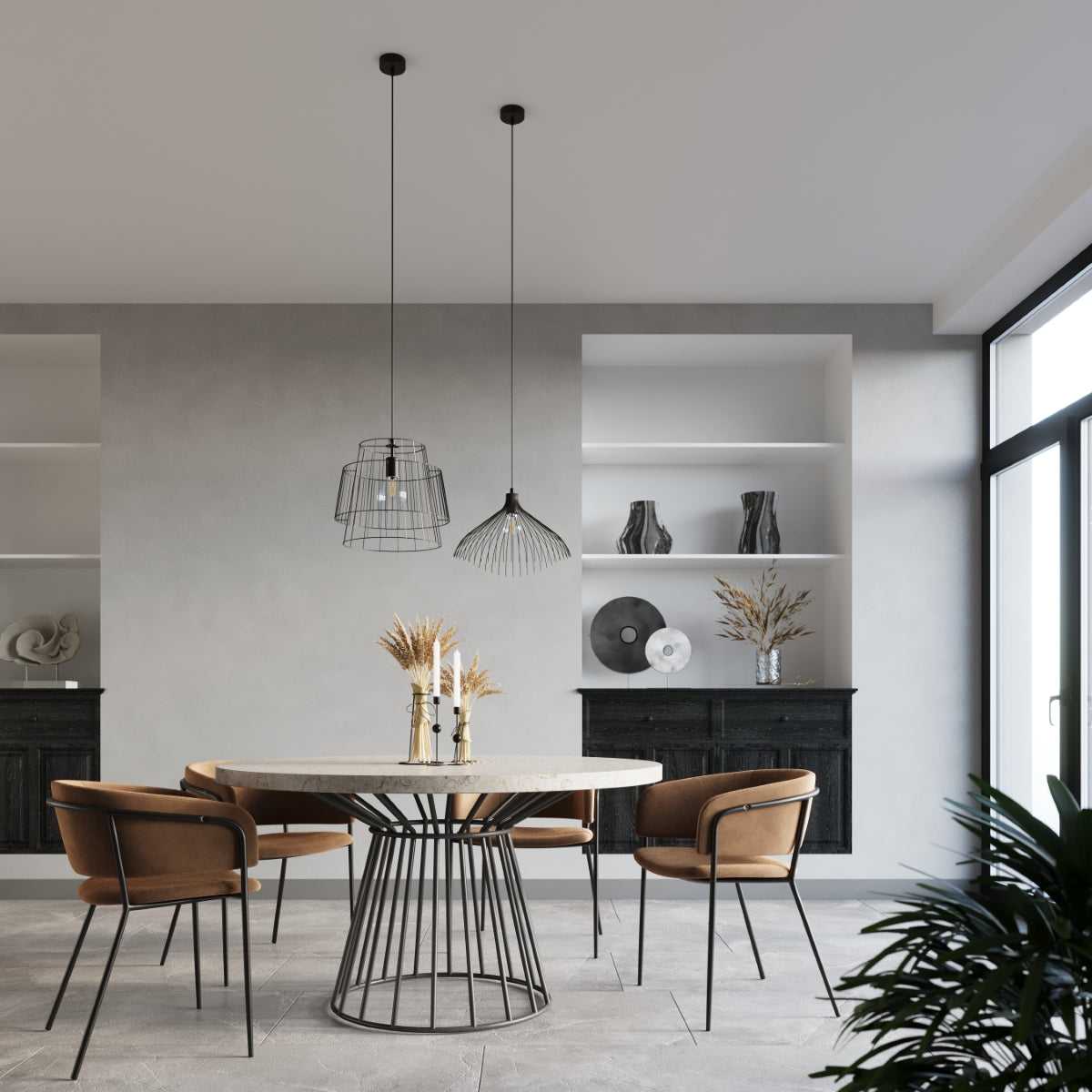 Pendelleuchte GATE schwarz Sollux Lighting