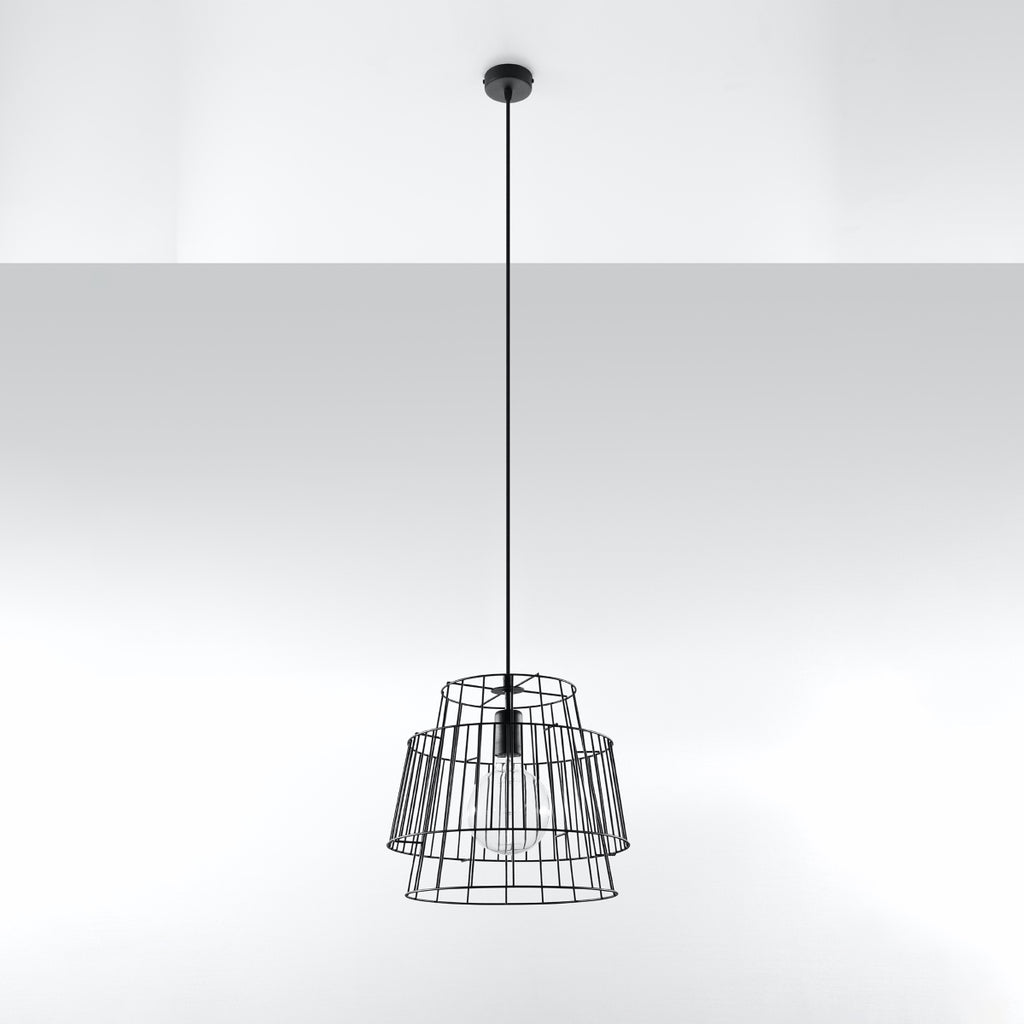Pendelleuchte GATE schwarz Sollux Lighting