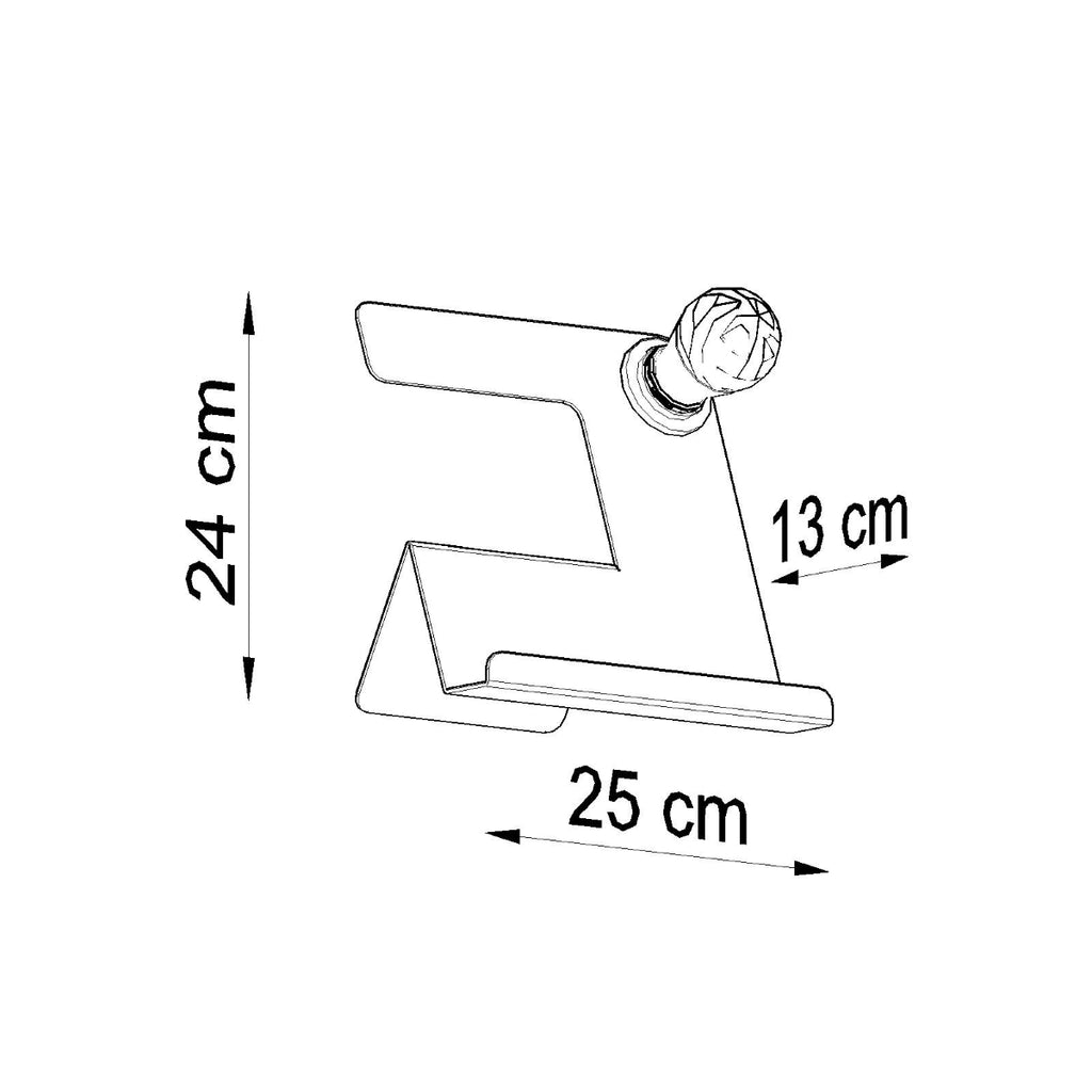 Tischleuchte INCLINE schwarz Sollux Lighting