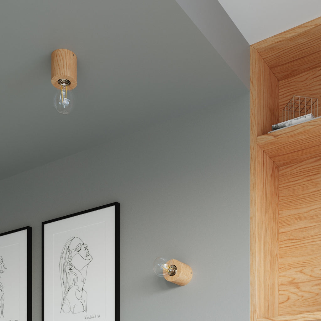 Wandleuchte SALGADO Naturholz Sollux Lighting