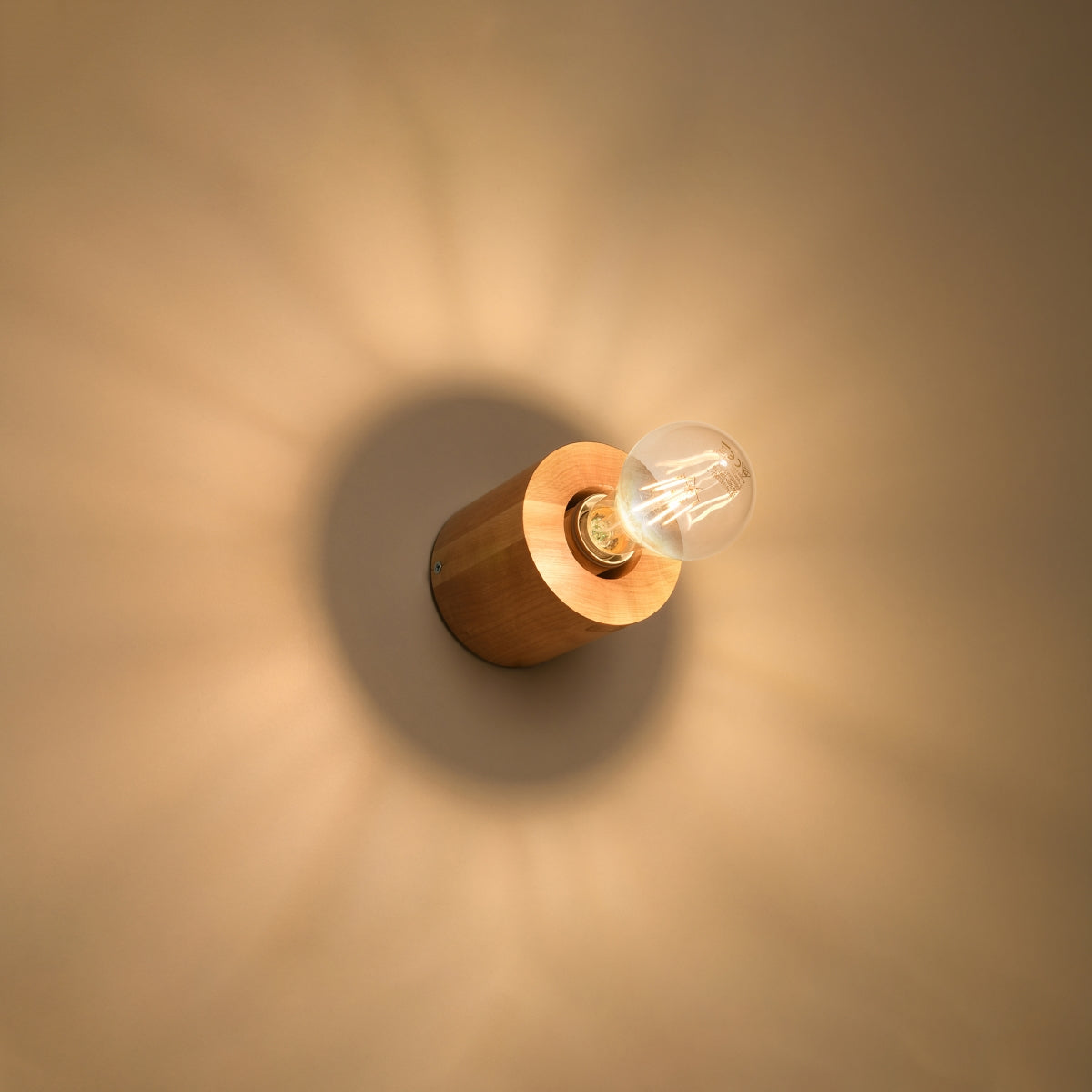 Wandleuchte SALGADO Naturholz Sollux Lighting