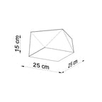 Deckenleuchte HEXA 25 silber Sollux Lighting