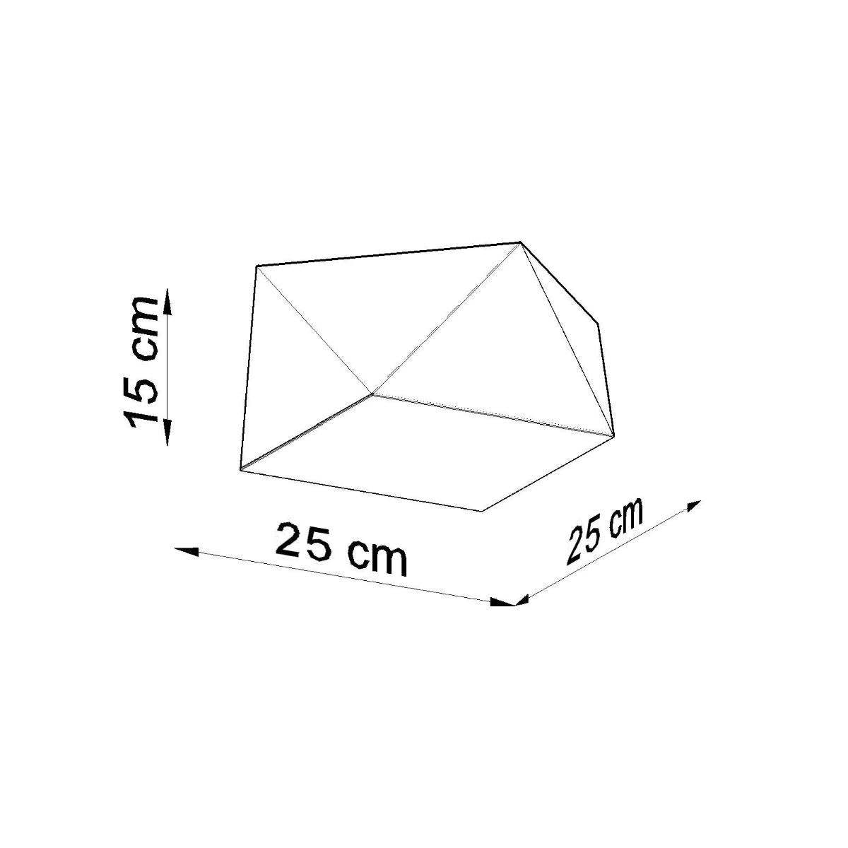 Deckenleuchte HEXA 25 silber Sollux Lighting
