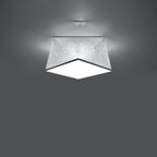 Deckenleuchte HEXA 25 silber Sollux Lighting