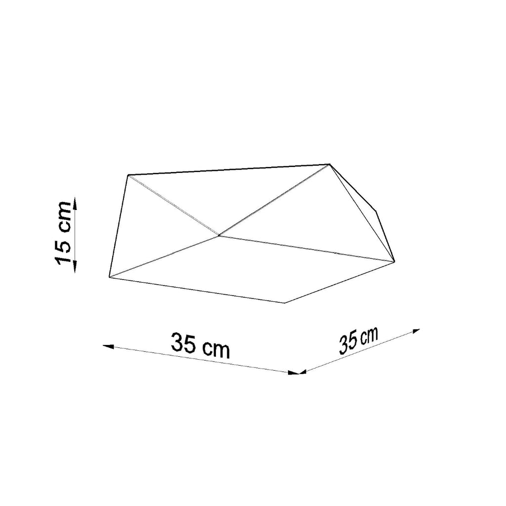 Deckenleuchte HEXA 35 weiß Sollux Lighting