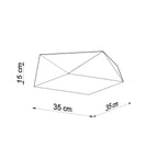 Deckenleuchte HEXA 35 weiß Sollux Lighting