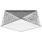 Deckenleuchte HEXA 35 silber Sollux Lighting