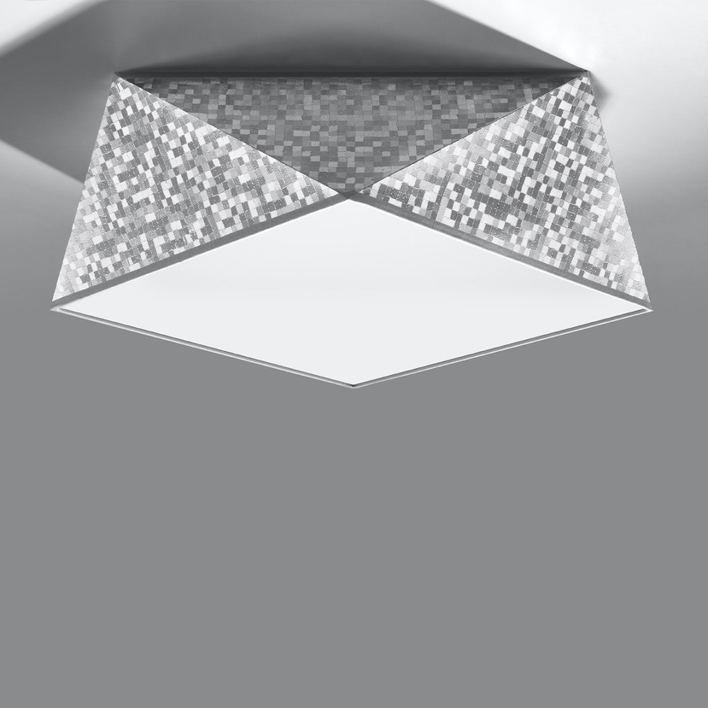 Deckenleuchte HEXA 35 silber Sollux Lighting