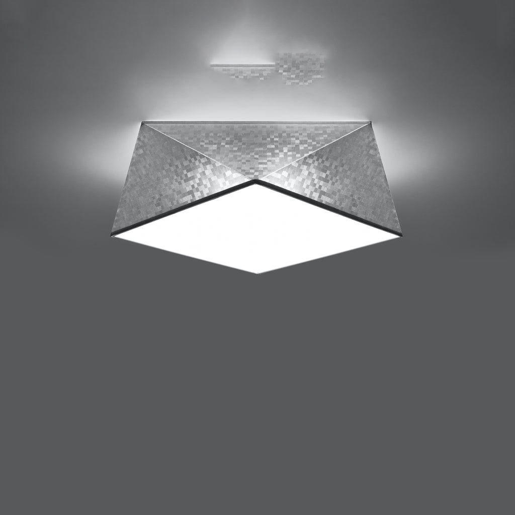 Deckenleuchte HEXA 35 silber Sollux Lighting