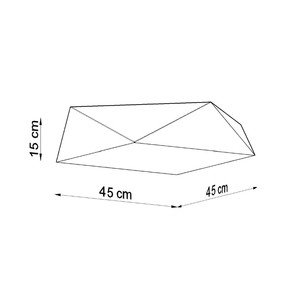 Deckenleuchte HEXA 45 silber Sollux Lighting