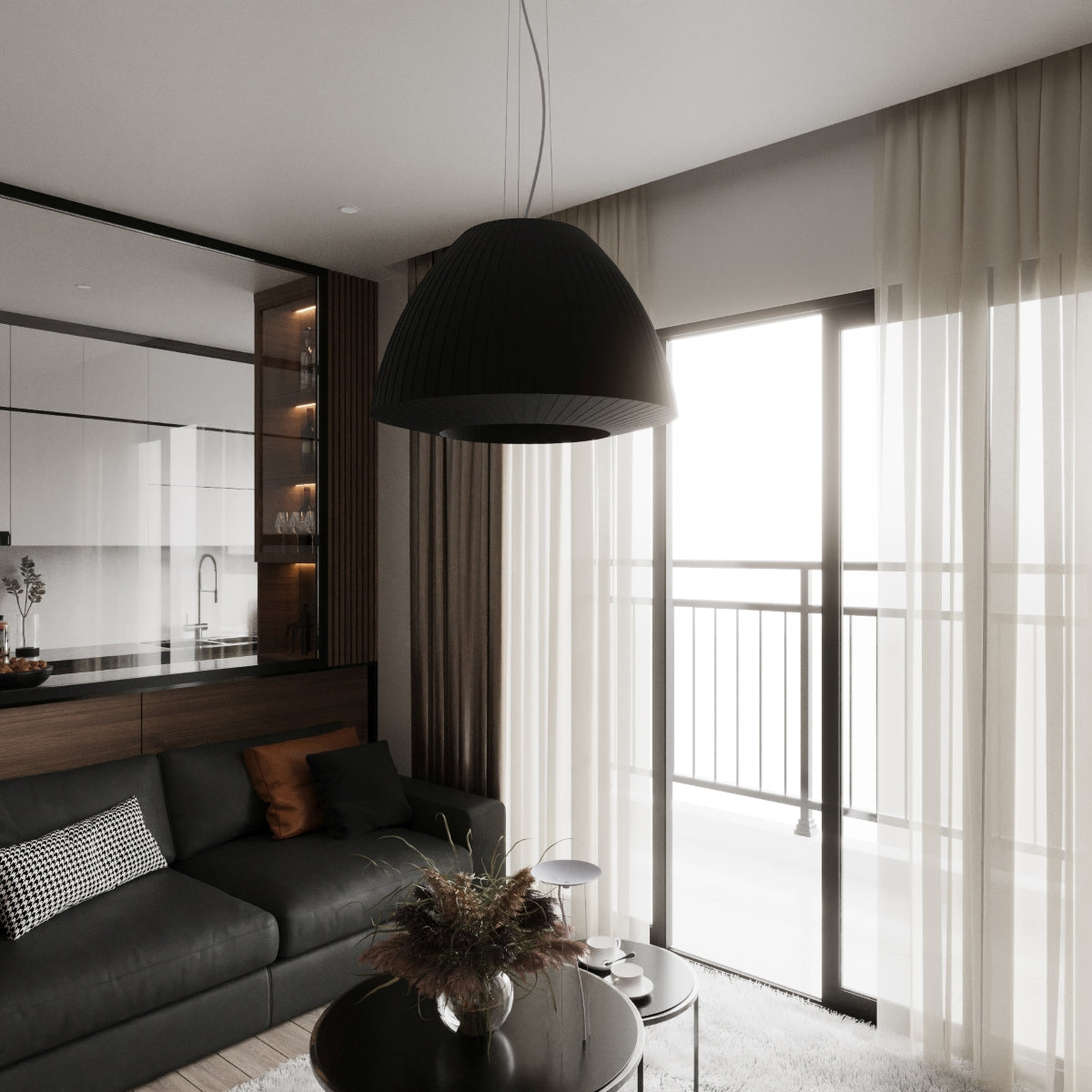 Pendelleuchte BELLA 60 schwarz Sollux Lighting