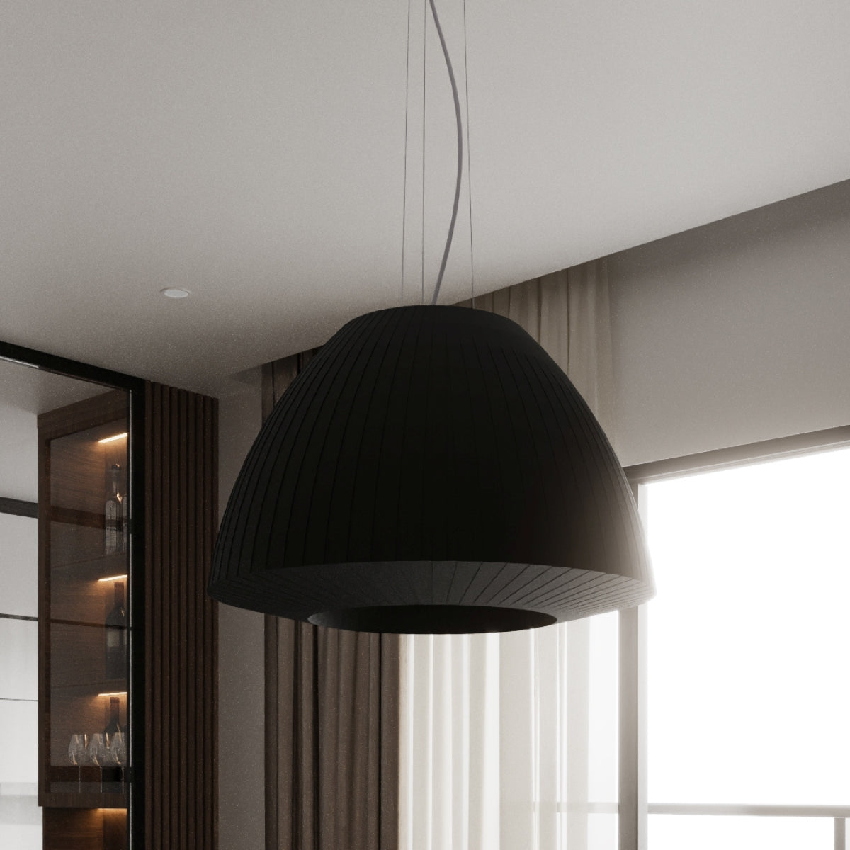 Pendelleuchte BELLA 60 schwarz Sollux Lighting