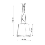 Pendelleuchte GENEVE 50 schwarz Sollux Lighting