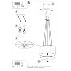 Pendelleuchte OTTO 50 schwarz Sollux Lighting