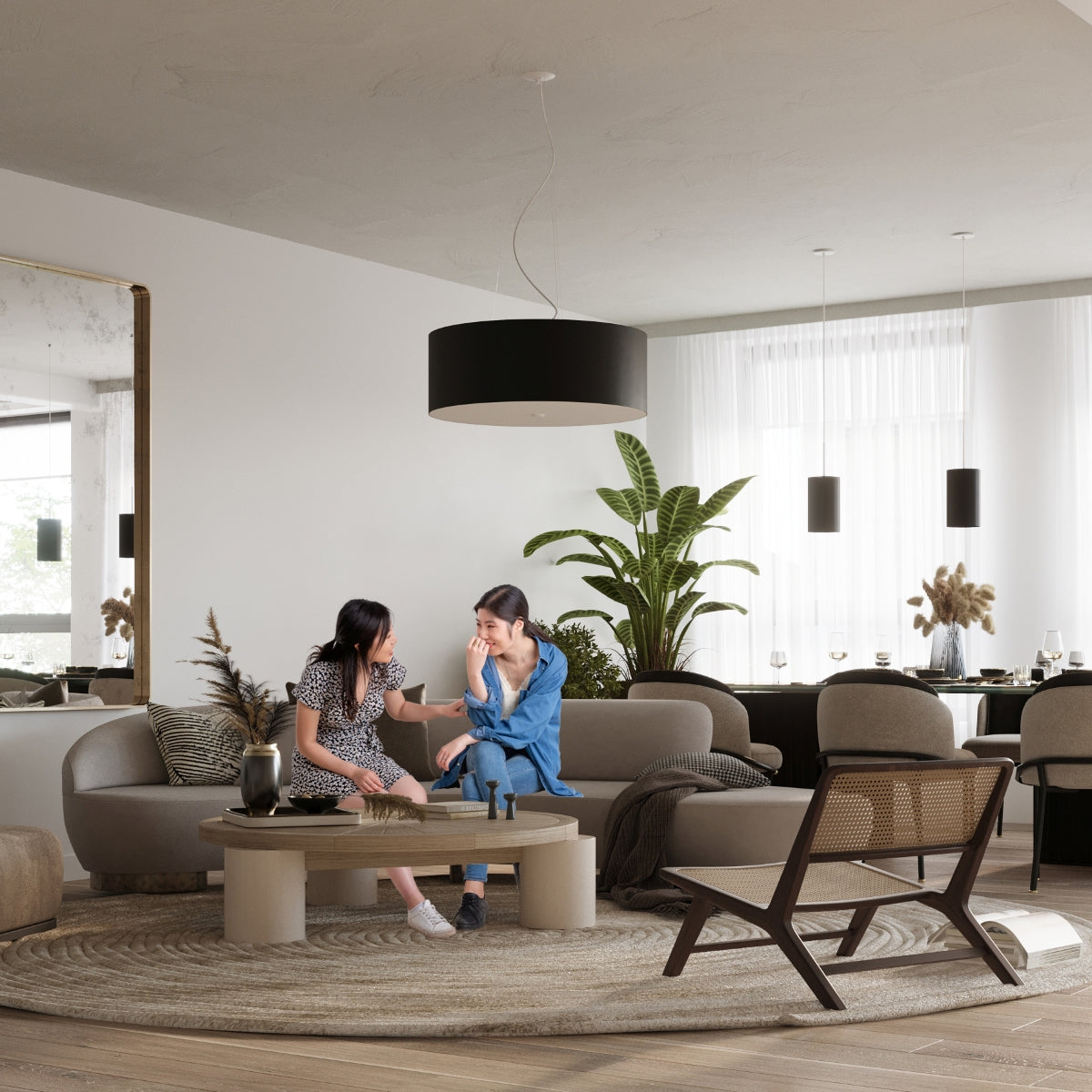 Pendelleuchte OTTO 50 schwarz Sollux Lighting