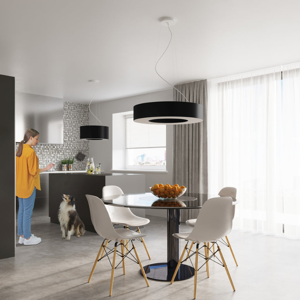 Pendelleuchte SATURNO 50 schwarz Sollux Lighting