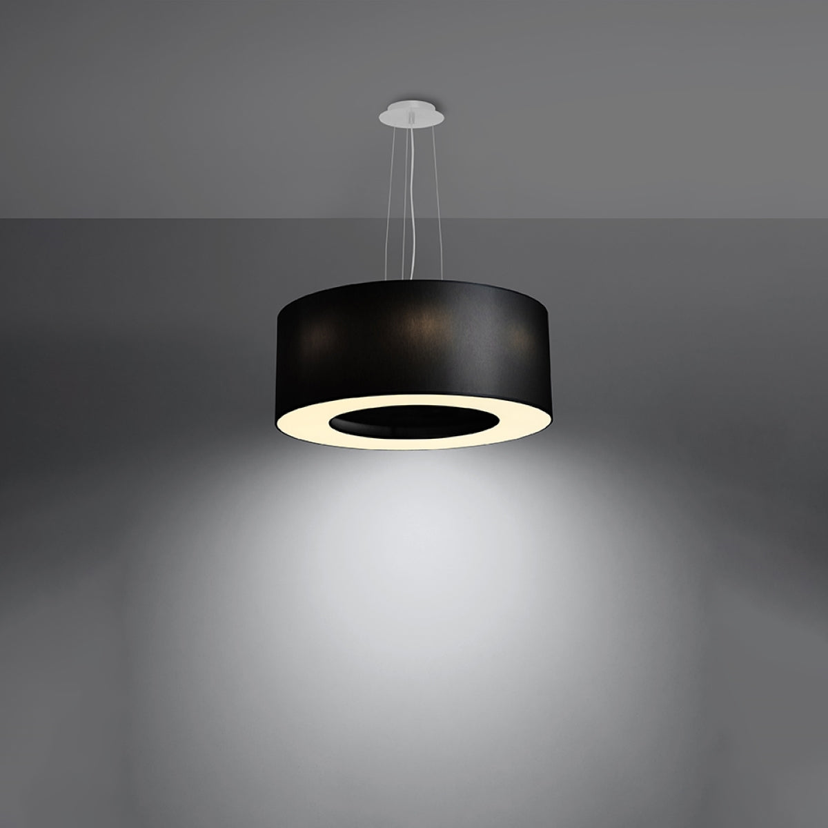 Pendelleuchte SATURNO 50 schwarz Sollux Lighting