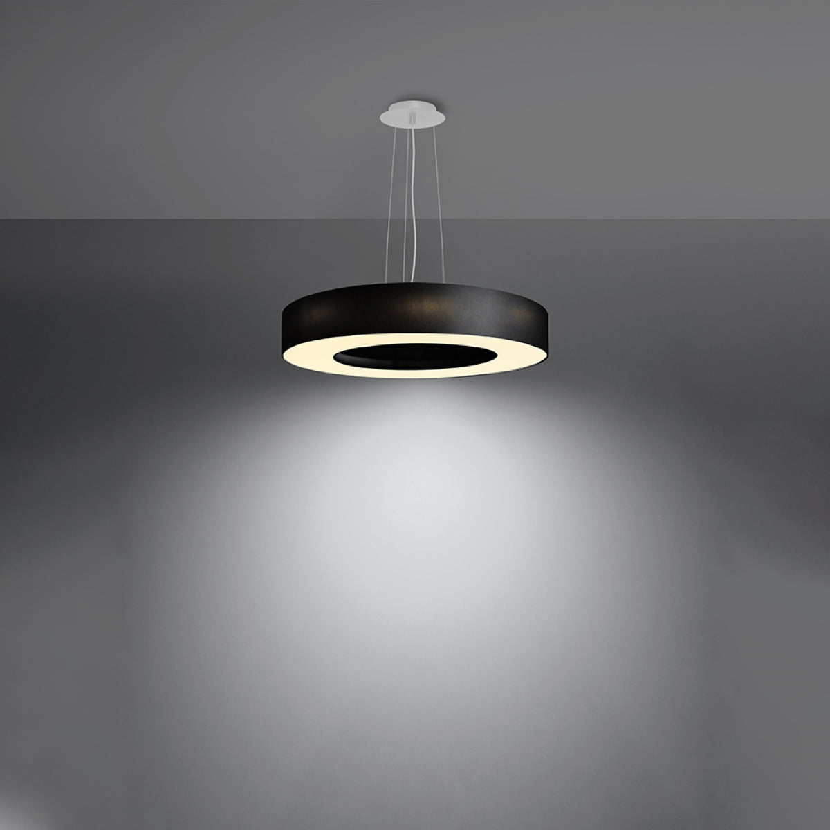 Pendelleuchte SATURNO SLIM 50 schwarz Sollux Lighting