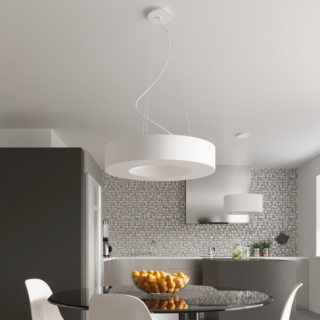 Pendelleuchte SATURNO SLIM 70 weiß Sollux Lighting