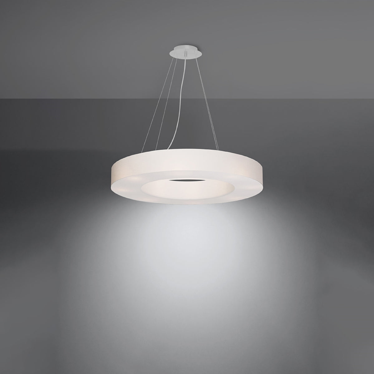 Pendelleuchte SATURNO SLIM 70 weiß Sollux Lighting