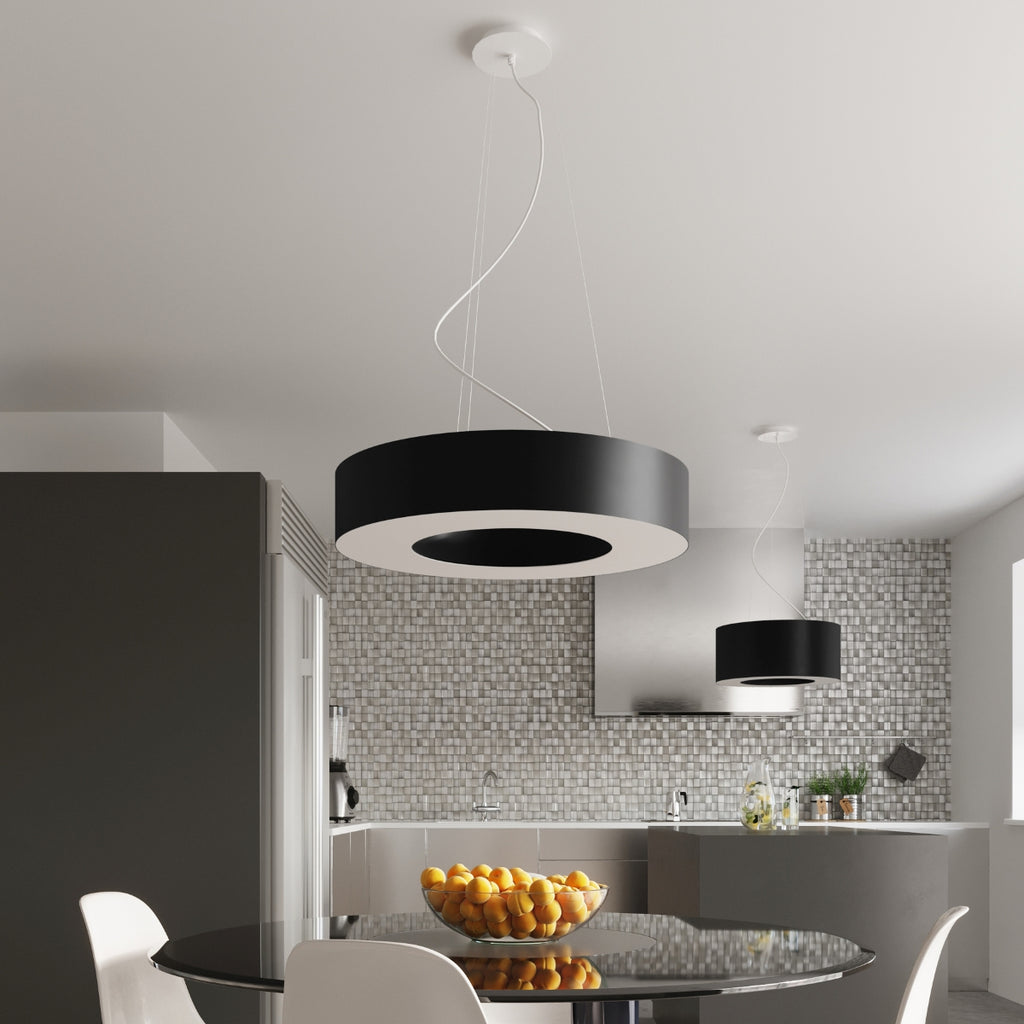 Pendelleuchte SATURNO SLIM 70 schwarz Sollux Lighting
