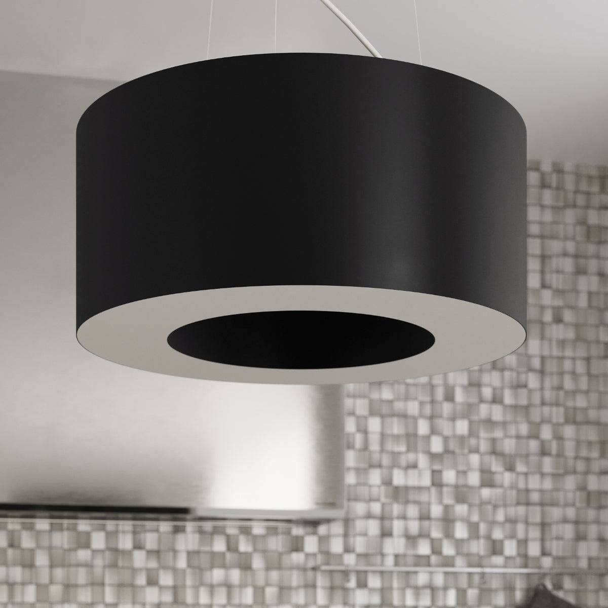 Pendelleuchte SATURNO SLIM 70 schwarz Sollux Lighting