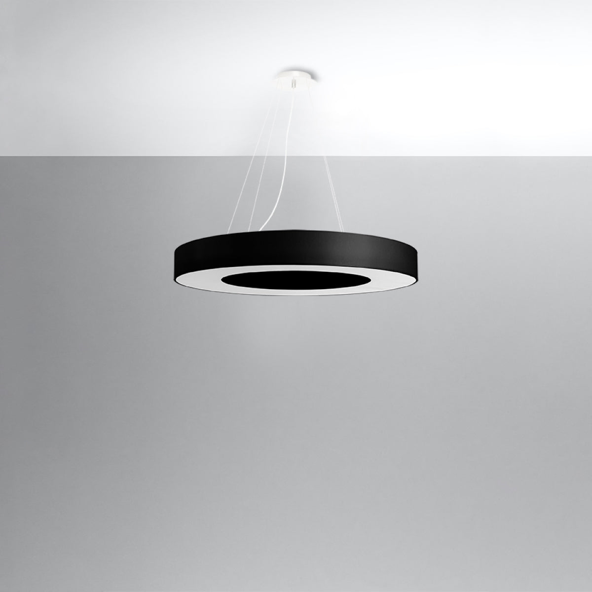 Pendelleuchte SATURNO SLIM 70 schwarz Sollux Lighting