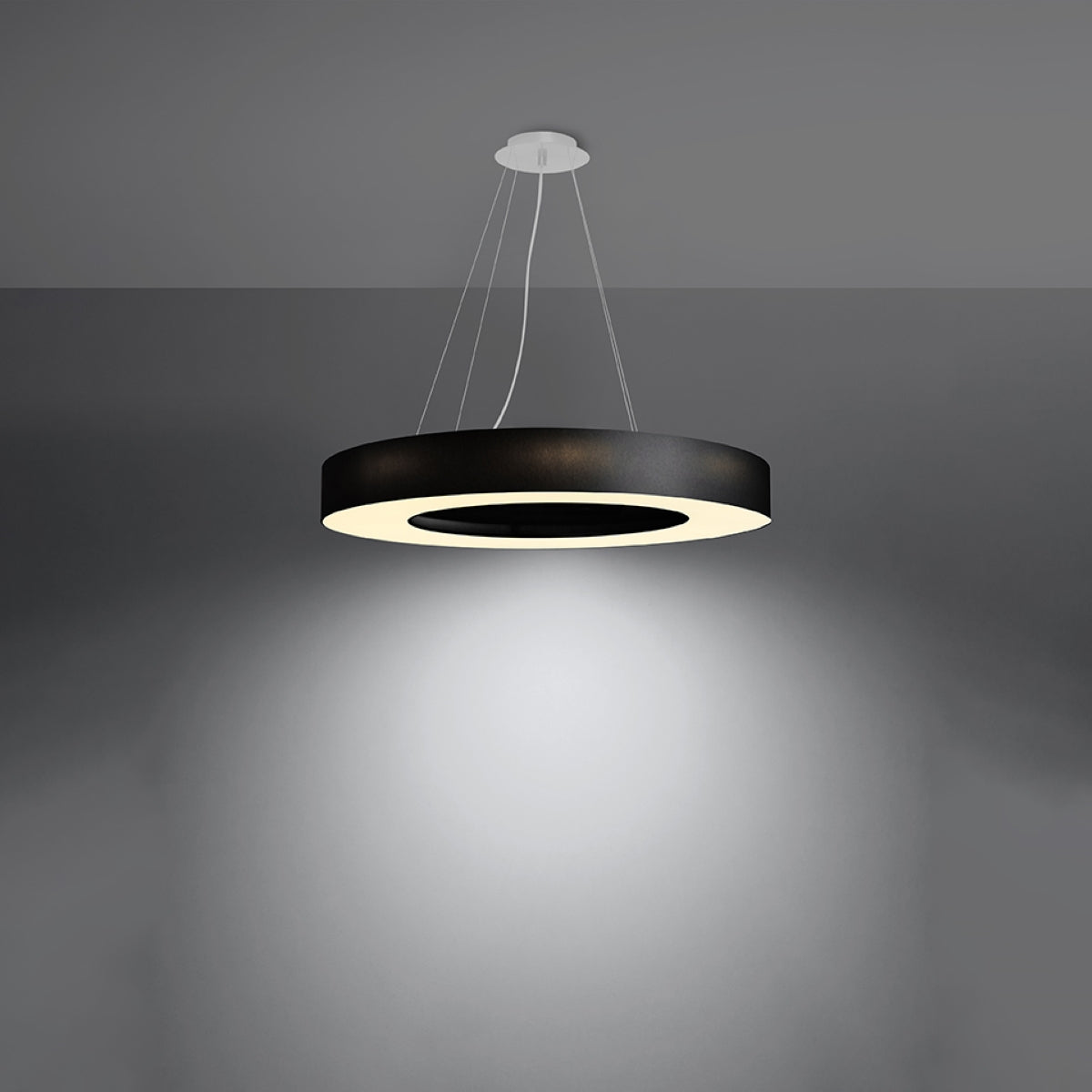 Pendelleuchte SATURNO SLIM 70 schwarz Sollux Lighting