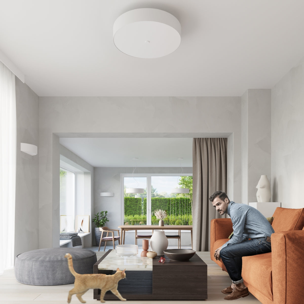 Pendelleuchte SKALA 50 weiß Sollux Lighting