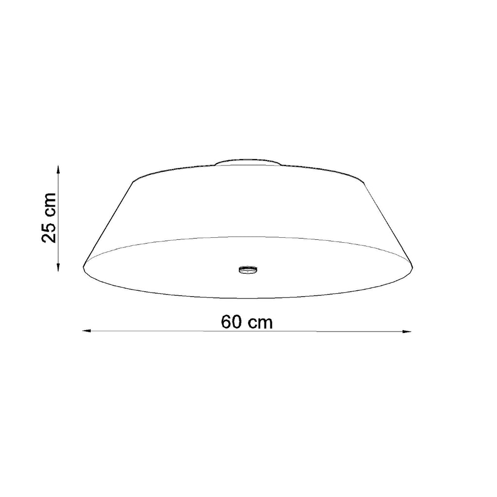 Deckenleuchte VEGA 60 schwarz Sollux Lighting