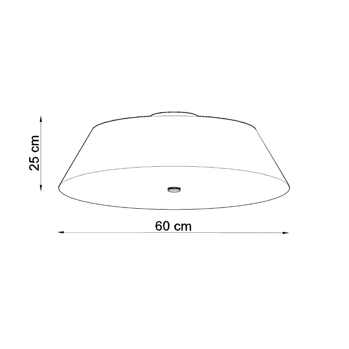 Deckenleuchte VEGA 60 schwarz Sollux Lighting