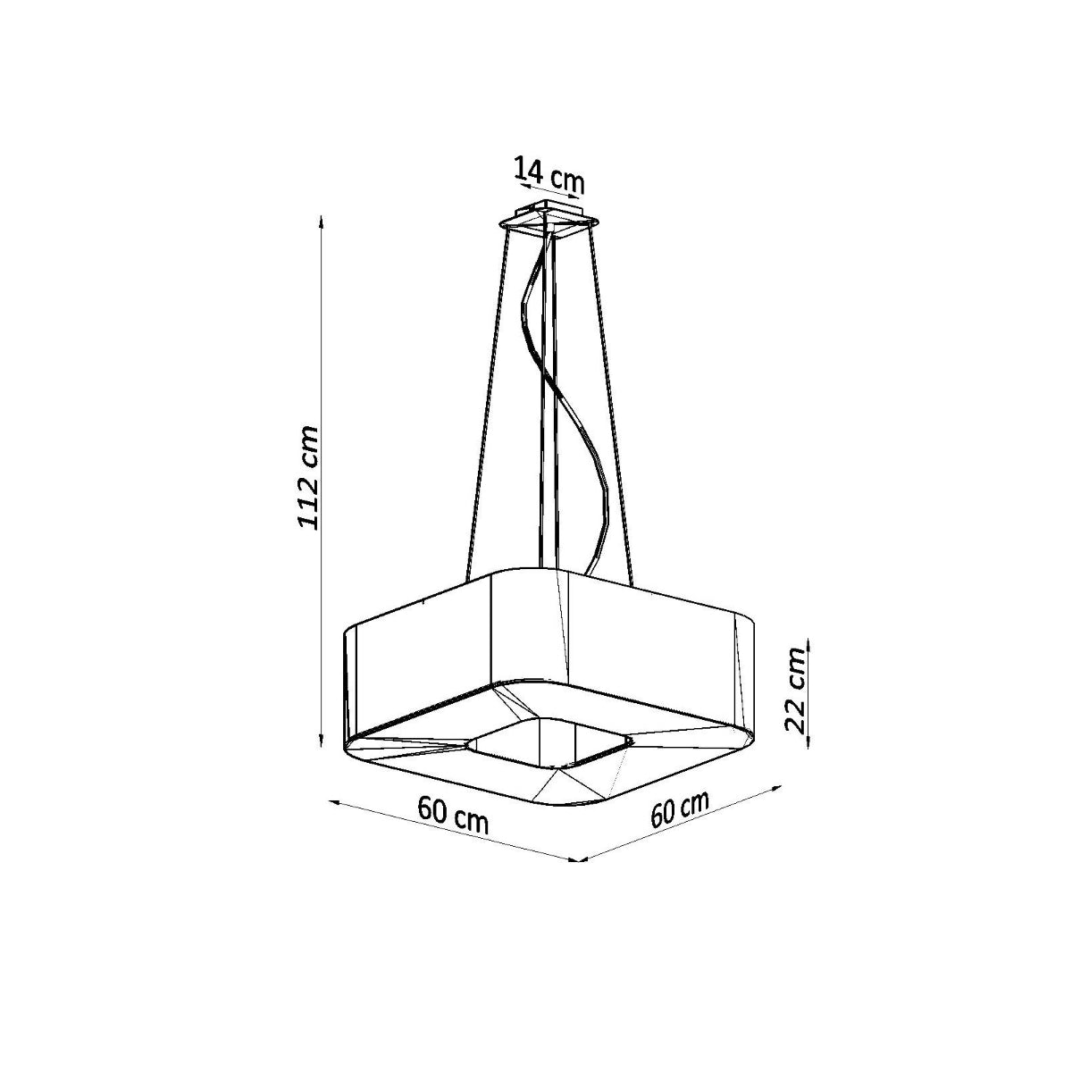 Pendelleuchte URANO 60 weiß Sollux Lighting