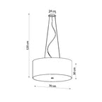 Pendelleuchte OTTO 70 schwarz Sollux Lighting