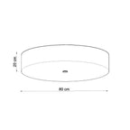 Deckenleuchte SKALA 80 weiß Sollux Lighting