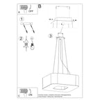 Pendelleuchte URANO 80 schwarz Sollux Lighting