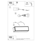 Wandleuchte Keramik SUBANI Sollux Lighting