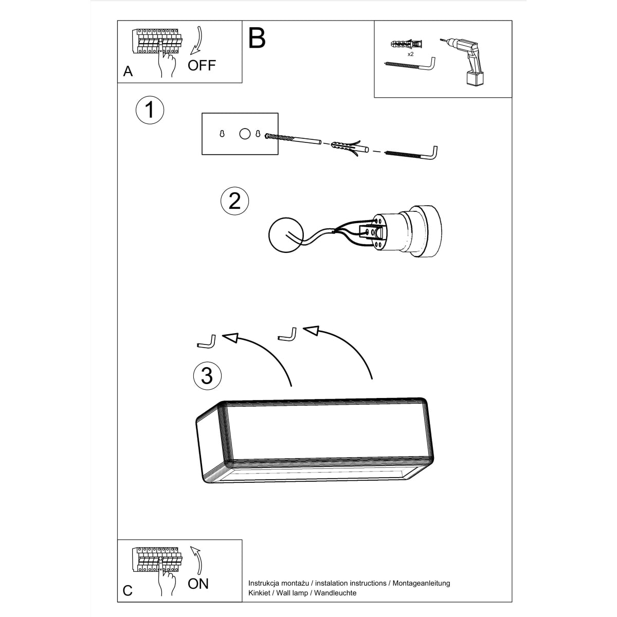 Wandleuchte Keramik SUBANI Sollux Lighting