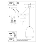 Pendelleuchte BUKANO Keramik Sollux Lighting