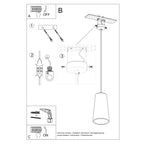 Pendelleuchte GULCAN Keramik Sollux Lighting