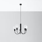 Pendelleuchte PICCOLO 5 schwarz Sollux Lighting