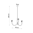 Pendelleuchte PICCOLO 3 schwarz Sollux Lighting