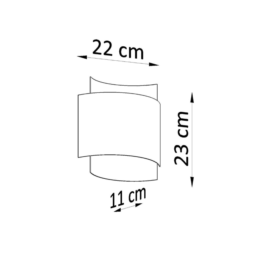 Wandleuchte IMPACT weiß Sollux Lighting