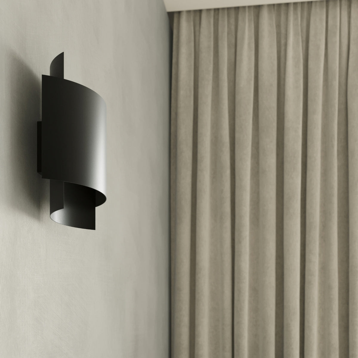 Wandleuchte IMPACT schwarz Sollux Lighting